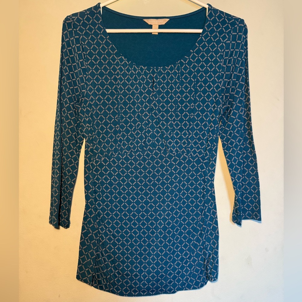Banana Republic Ladies Shirt, Deep Aqua, Size S